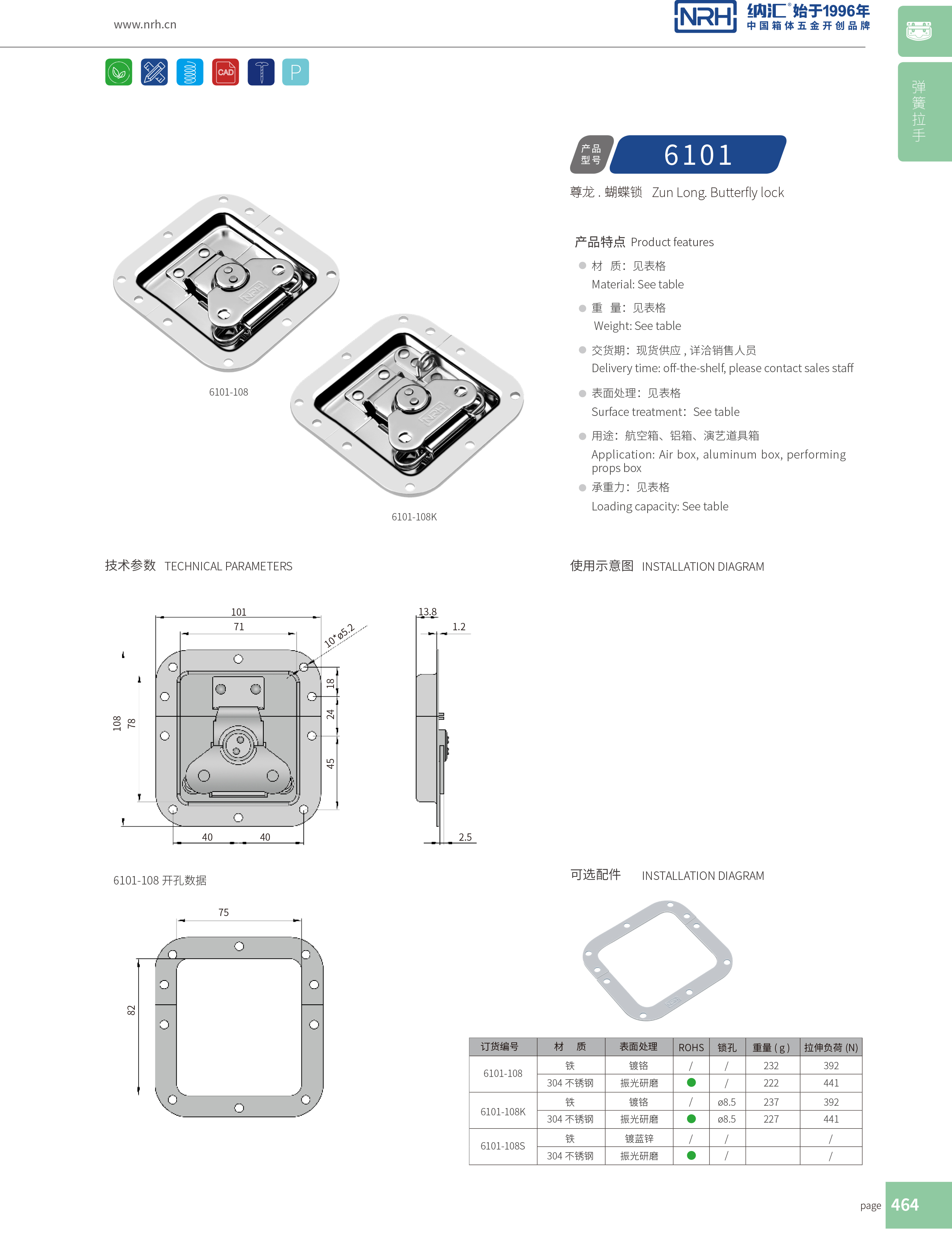 蝶锁箱扣6101-108K三轮车锁扣_烧烤箱锁扣_NRH污视频在线看黄片APP箱扣 