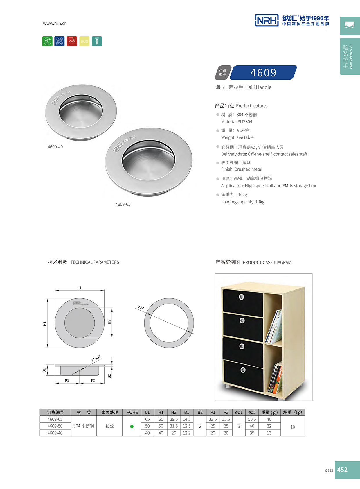 污视频在线看黄片APP/NRH 4609-65 仪箱提手